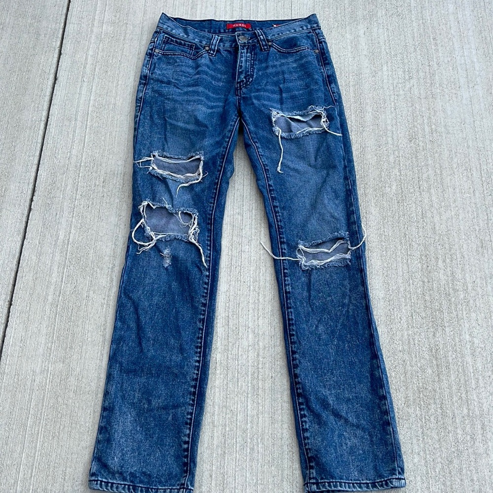 Guess Jeans Size 29 mens distressed/ holes